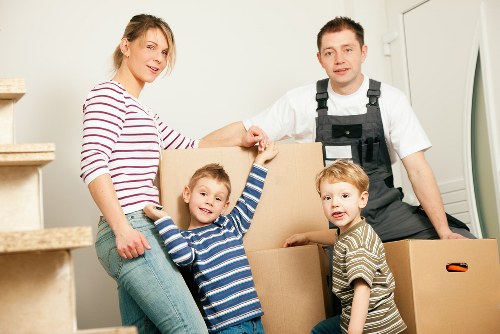 Professional Barnes removals team working with safety precautions