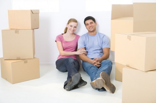 Removals team planning a flat move in Barnes