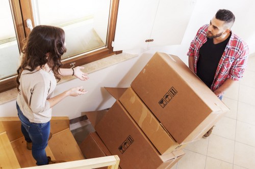 Local Barnes moving truck for furniture and household transport
